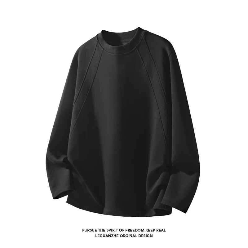남성 패션 래글런 심 크루넥 긴소매 티셔츠 오버사이즈  - Fashion Mens Shirt 리뷰 및 가격