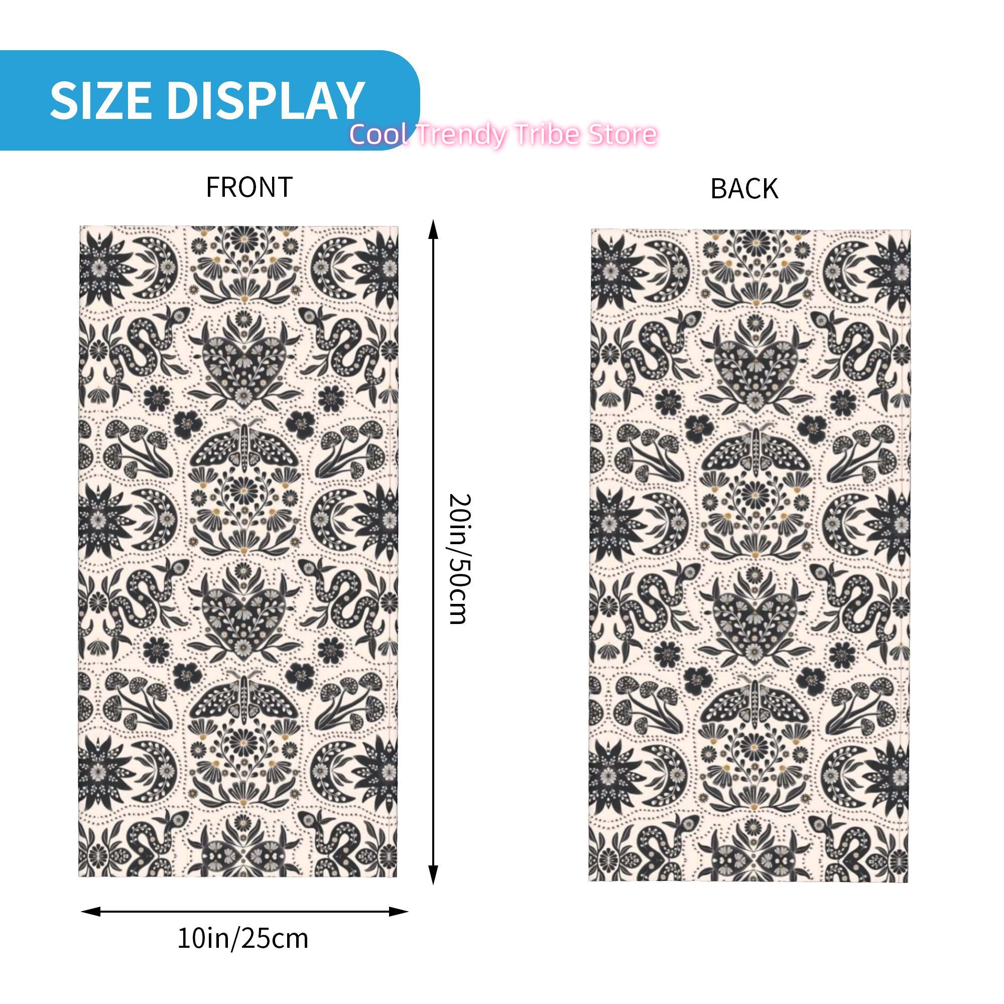 레트로 민속 스타일 식물과 동물 보헤미안 스타일 힐링  - Men'S Fashion Head Scarf 리뷰 및 가격