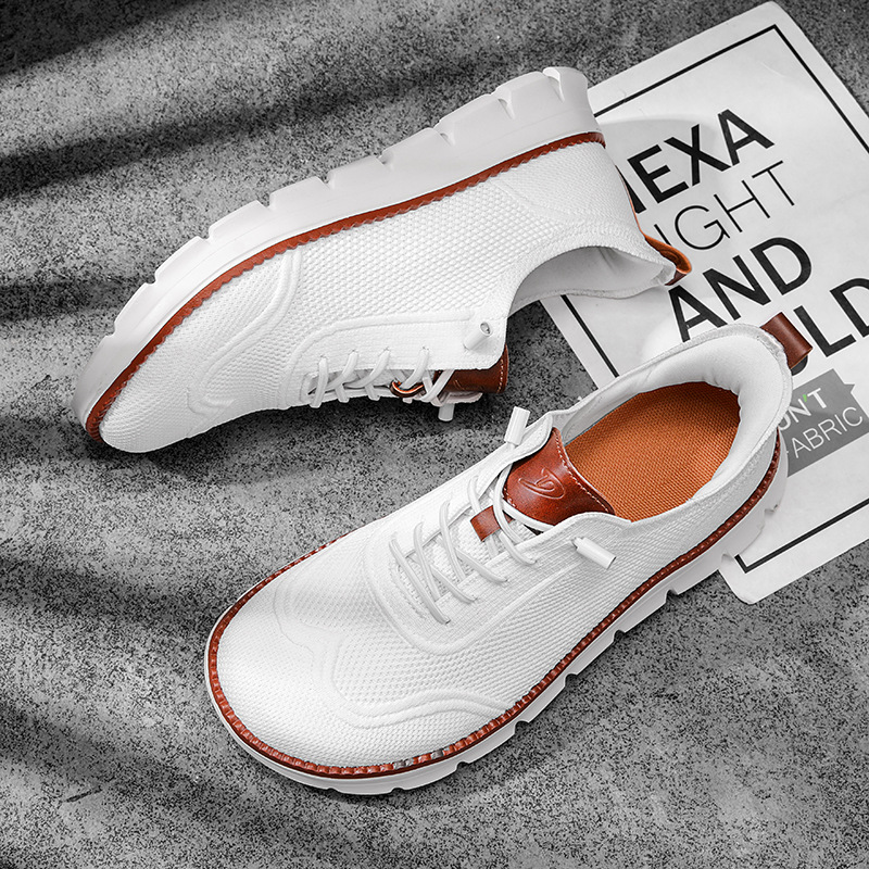 스타일리시 남성 와이드 박스 슈즈 맨발 신발 캐주얼 메 - Casual Sneakers Men 리뷰 및 가격