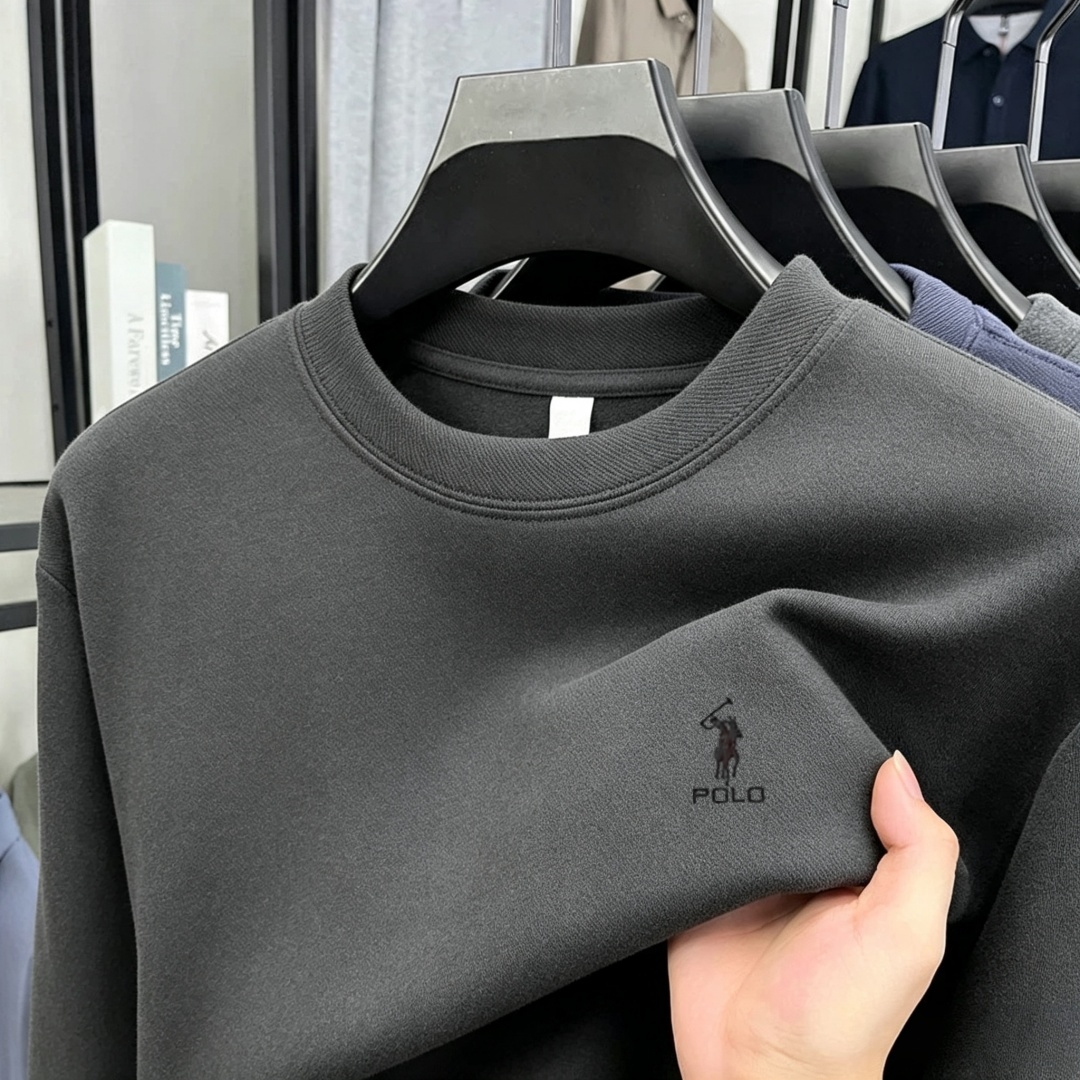 부드러운 면 소재의 고급 브랜드 남성용 긴팔 라운드넥  - Men'S Fashion Brand 리뷰 및 가격