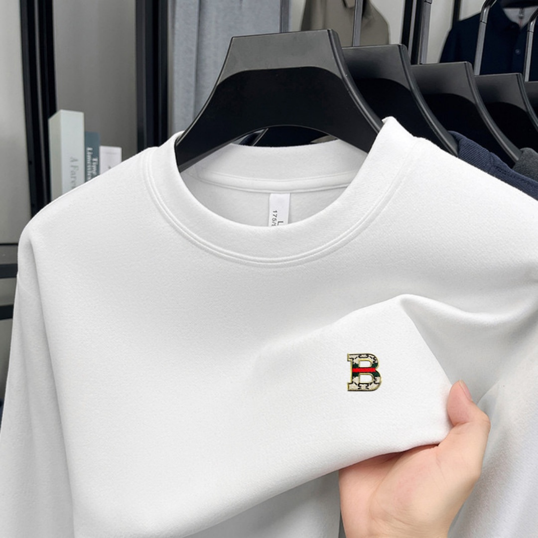 부드러운 면 소재의 고급 브랜드 남성용 긴팔 라운드넥  - Fashion Mens Shirt 리뷰 및 가격