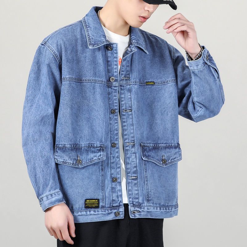 남성 데님 재킷 새로운 스타일 봄, 가을 유행 느슨한  - Men'S Fashion Light Jacket 리뷰 및 가격