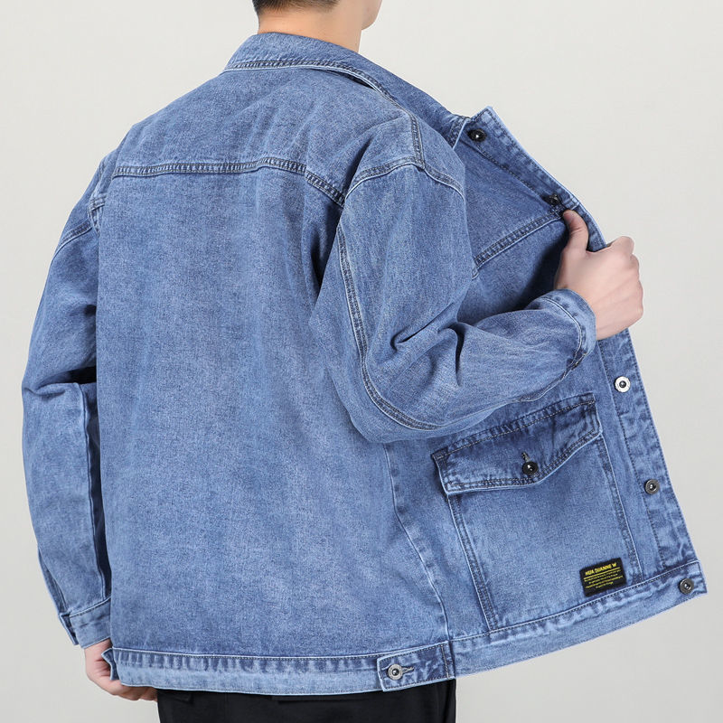 남성 데님 재킷 새로운 스타일 봄, 가을 유행 느슨한  - Men'S Fashion Light Jacket 리뷰 및 가격