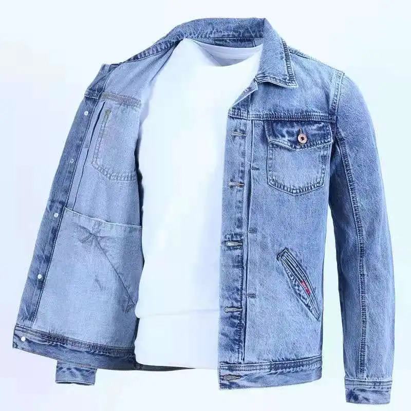 젤리타인 남성 청자켓 버튼 와이드 숄더 데님 자켓 라이 - Men'S Fashion Light Jacket 리뷰 및 가격