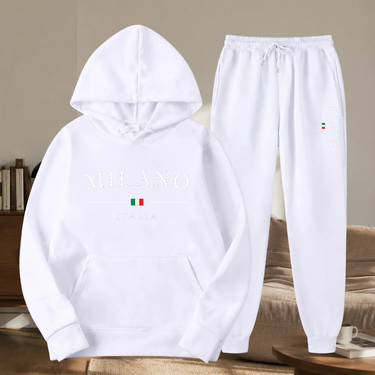 패션 브랜드 로고가 프린트된 투피스 후드티와 바지 세트 - Men'S Fashion Brand 리뷰 및 가격