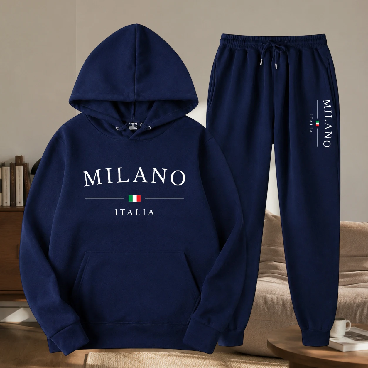 패션 브랜드 로고가 프린트된 투피스 후드티와 바지 세트 - Men'S Fashion Brand 리뷰 및 가격