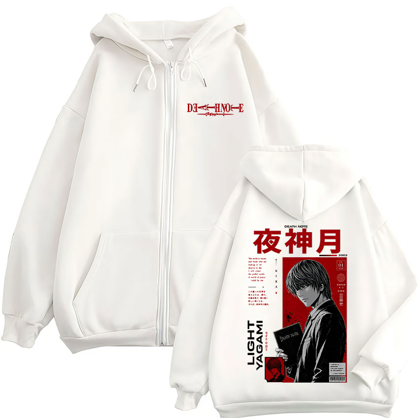 애니메이션 데스노트 야가미 라이트 지퍼 후드티 남성 여 - Men'S Fashion Light Jacket 리뷰 및 가격