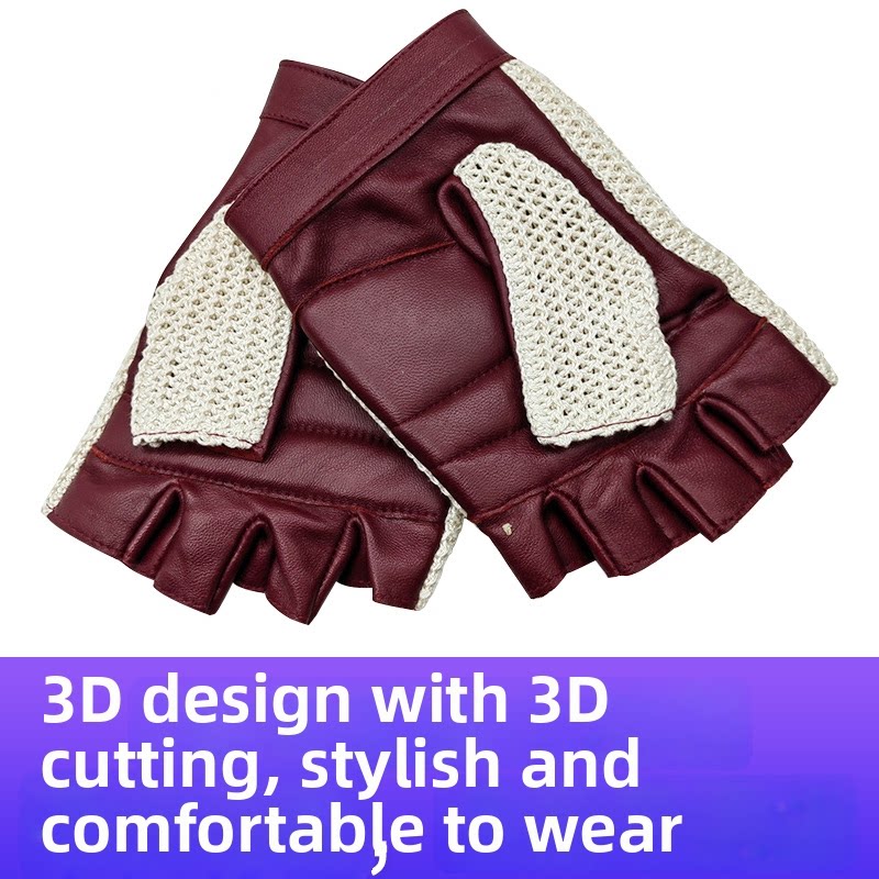 정품 양가죽 반 손가락 장갑 남여 공용 야외 오토바이  - Men'S Fashion Gloves 리뷰 및 가격