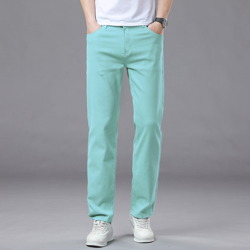 2025 가을 남성용 탄성 컬러풀 청바지 통기성 캐주얼 - Men'S Fashion Jeans 2025 리뷰 및 가격